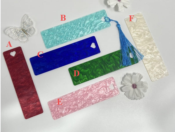 Wholesale 10pcs/pack Water Ripple Acrylic Bookmark Can Be DIY Can Be Wrap